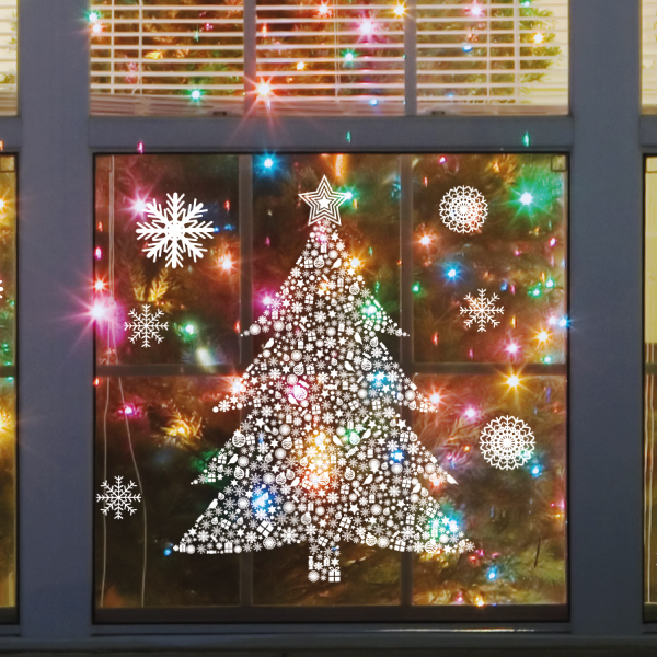 Как украсить окно на Новый Год: 5 способов и 30 фото