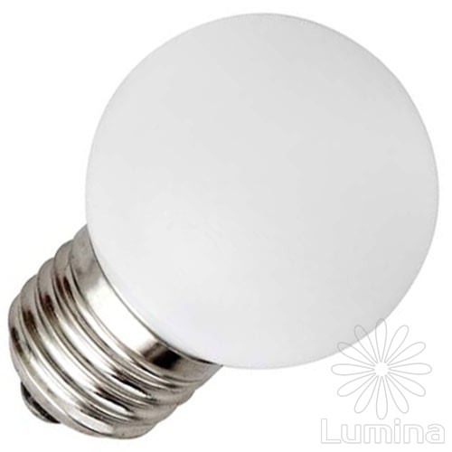 Лампа для гирлянд Bright led G45 3LED SMD белый E27 мат.