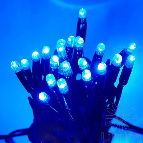 Гирлянда уличная Neo-neon String 100LED 10м синий/черный IP65