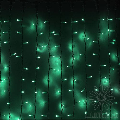 Вулична гірлянда Neo-neon Curtain 925Led 2.4x3м зелений/білий IP65